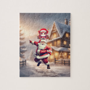 Schattigee Baby Kerstman Dans Kerstavond Legpuzzel