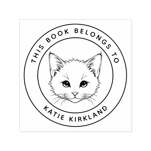 Schattigee Baby kitten Dit boek hoort bij de naam  Zelfinktende Stempel (Design)