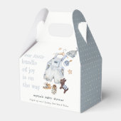 Schattigee Baby Kleding Essentials Blue Boy Baby s Bedankdoosjes (Achterkant)