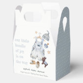 Schattigee Baby Kleding Essentials Blue Boy Baby s Bedankdoosjes (Geopend)