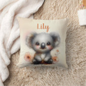 Schattigee Baby Koala gepersonaliseerde naam Sierk Kussen (Deken)