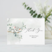 Schattigee baby koala groen eucalyptus dank u informatiekaartje (Staand voorkant)