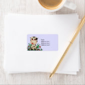 Schattigee Baby Koe adreslabel Etiket (Insitu)