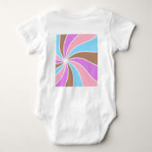 Schattigee Baby Koe Drink Boba Kawaii Cartoon Romper (Achterkant)