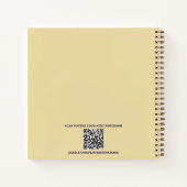 Schattigee Baby Koe in een veld van Daisies Sketch Notitieboek (Achterkant)