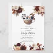 Schattigee Baby-Koe | Verjaardagstheefeest Kaart (Voorkant)