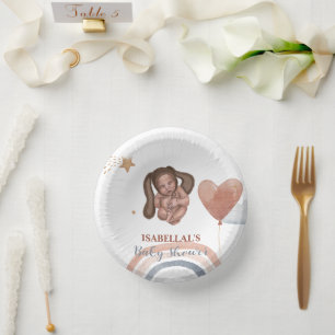 Schattigee baby konijn Afro-Amerikaans kinder baby Papieren Kommen