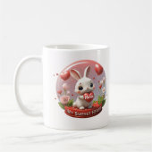 Schattigee baby Konijn valentijn hart liefde Koffi Koffiemok (Links)