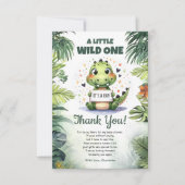 Schattigee Baby Krokodil in oerwoud waterverf Bedankkaart (Voorkant)