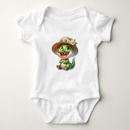 Schattigee Baby krokodil Romper