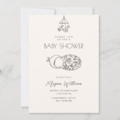 Schattigee baby-kunst kaart (Voorkant)