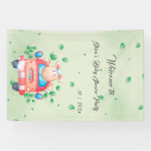 Schattigee Baby Lamb Baby shower Banner (Horizontaal)