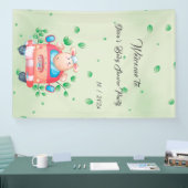 Schattigee Baby Lamb Baby shower Banner (Beurs)