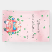 Schattigee Baby Lamb Baby shower Banner (Horizontaal)