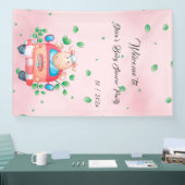 Schattigee Baby Lamb Baby shower Banner (Beurs)