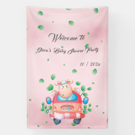 Schattigee Baby Lamb Baby shower Banner