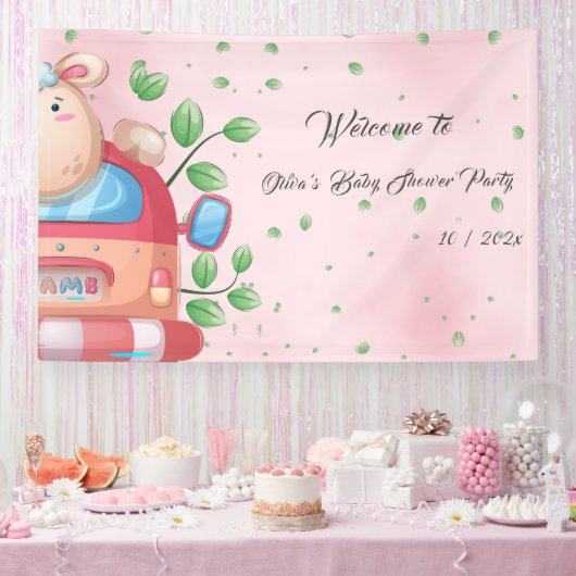 Schattigee Baby Lamb Baby shower Banner (Feest)