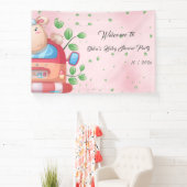 Schattigee Baby Lamb Baby shower Banner (Insitu)