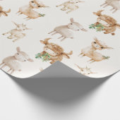 Schattigee baby-landbouwhuisdieren cadeaupapier (Hoek)