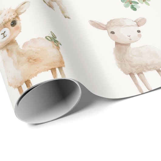 Schattigee baby-landbouwhuisdieren cadeaupapier (Rol Hoek)