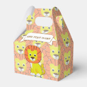 Schattigee Baby Lion All Over Print Pattern Bedankdoosjes (Achterkant)
