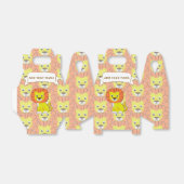 Schattigee Baby Lion All Over Print Pattern Bedankdoosjes (Uitgevouwen)