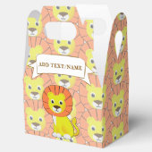 Schattigee Baby Lion All Over Print Pattern Bedankdoosjes (Geopend)
