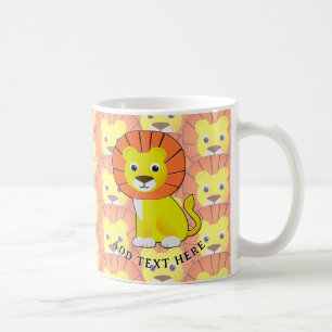 Schattigee Baby Lion All Over Print Pattern Koffiemok