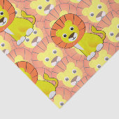Schattigee Baby Lion All Over Print Pattern Tissuepapier (Detail)
