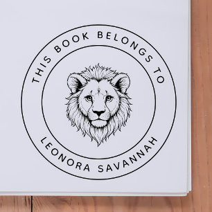 Schattigee Baby Lion Dit boek hoort bij de naam va Rubberstempel