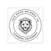 Schattigee Baby Lion Dit boek hoort bij de naam va Rubberstempel (Afrduk)