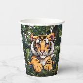 Schattigee Baby Lion Kinderen Papieren Bekers (Achterkant)