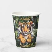 Schattigee Baby Lion Kinderen Papieren Bekers (Voorkant)