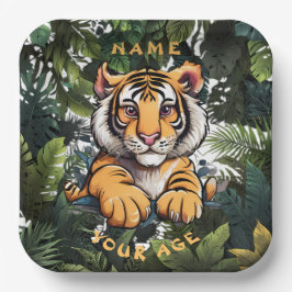 Schattigee Baby Lion Kinderen Papieren Bordje