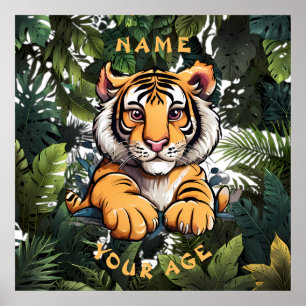 Schattigee Baby Lion Kinderen Poster