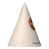 Schattigee Baby Lion met cadeau, Verjaardag Feesthoedjes (Links)