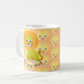 Schattigee Baby Lion over  printpatroon Koffiemok (Voorkant links)