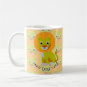 Schattigee Baby Lion over  printpatroon Koffiemok (Links)