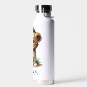 Schattigee Baby Lion Safari Zoo Koper vacuüm geïso Waterfles (Links)