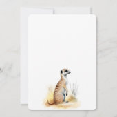 Schattigee Baby Lion Wild One 1st verjaardagsfeest Kaart (Achterkant)