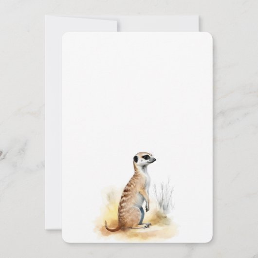 Schattigee Baby Lion Wild One 1st verjaardagsfeest Kaart (Achterkant)