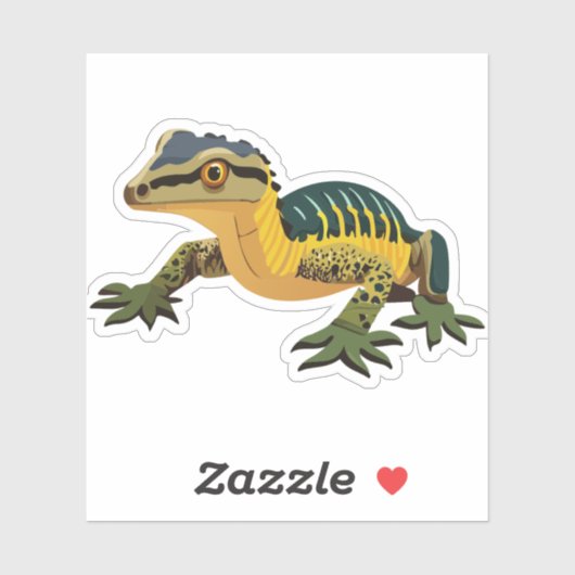 Schattigee Baby Lizard Cartoon Karakter Sticker (Vel)
