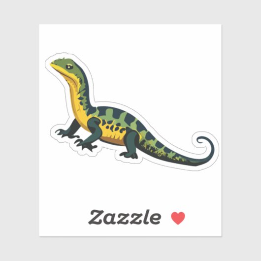 Schattigee Baby Lizard Cartoon Karakter Sticker (Vel)