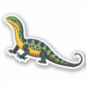 Schattigee Baby Lizard Cartoon Karakter Sticker (Voorkant)