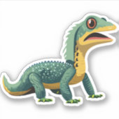 Schattigee Baby Lizard Cartoon Karakter Sticker (Voorkant)