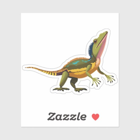 Schattigee Baby Lizard Cartoon Karakter Sticker (Vel)