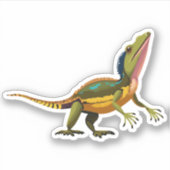 Schattigee Baby Lizard Cartoon Karakter Sticker (Voorkant)