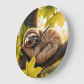 Schattigee Baby Luiaard Slapen in een boom Grote Klok (Hoek)