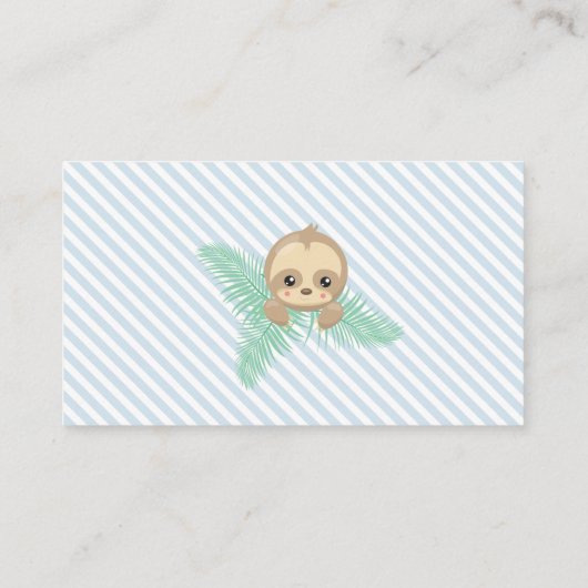 Schattigee Baby Luier Luier Raffle Ticket Baby sho Informatiekaartje (Achterkant)