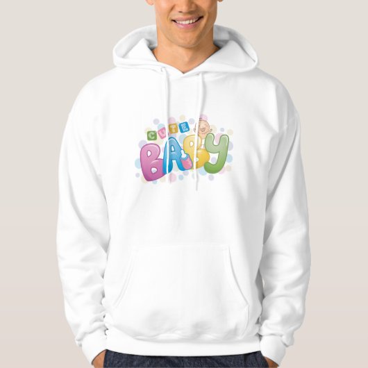 Schattigee Baby Mannen Hoodie (Voorkant)